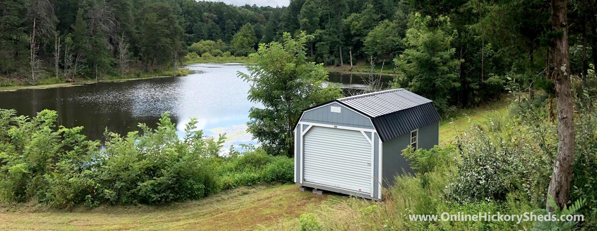 Hickory Sheds Lofted Barn Painted Gap Gray