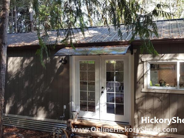 Hickory Sheds Utility Tiny Room French Doors