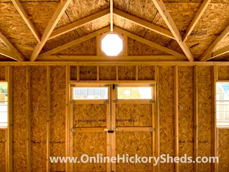 hickory-sheds-gable-dormer-sm-5 Inside a Old Hickory Side Utility Shed with a Gable Dormer