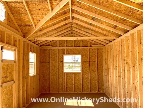 hickory-sheds-gable-dormer-sm-6 Old Hickory Side Utility Shed with a Gable Dormer inside view