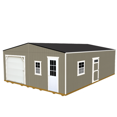 Double Wide Utility Shed